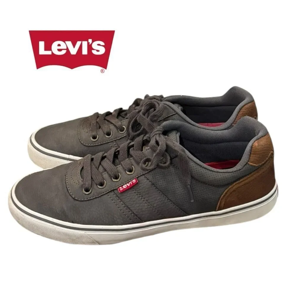 Levi's 519303K36 Gray Lace-up Casual Men's Shoes Sneakers 9